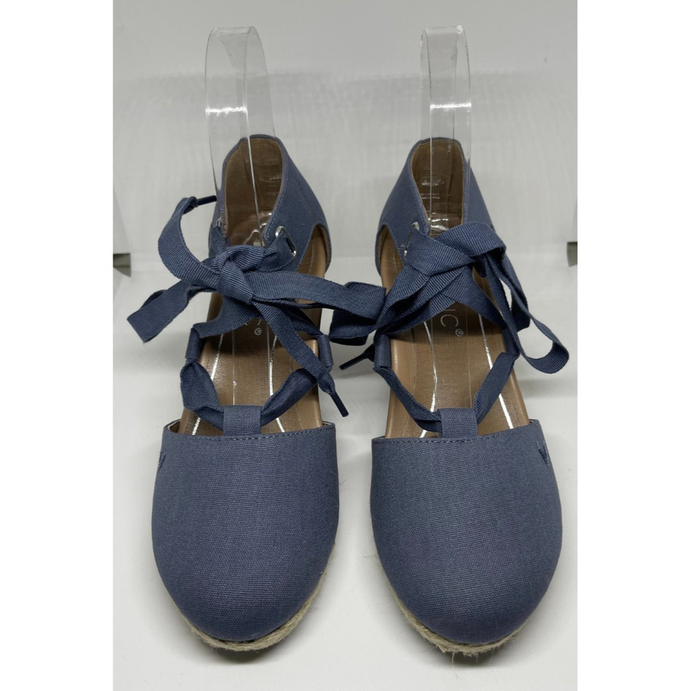 VIONIC Kaitlyn Wedge Blue Sandal - Picture 8 of 11